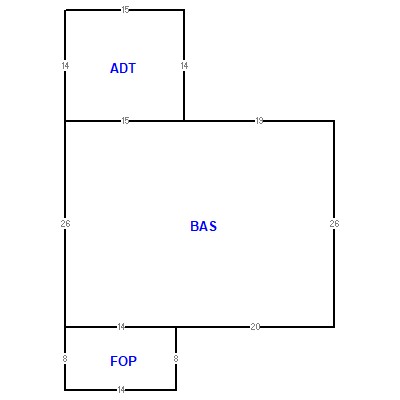 Building layout (traversing data) of this property