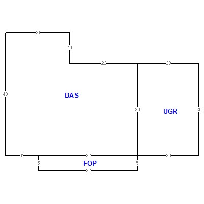 Building layout (traversing data) of this property