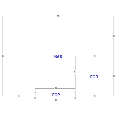 Building layout (traversing data) of this property