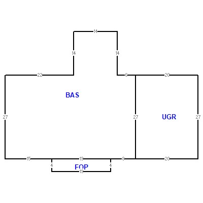 Building layout (traversing data) of this property