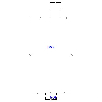 Building layout (traversing data) of this property