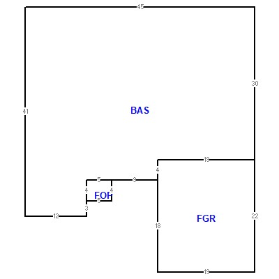Building layout (traversing data) of this property