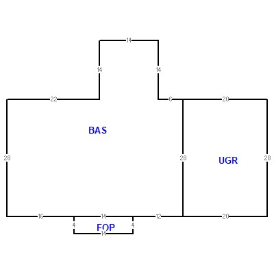 Building layout (traversing data) of this property