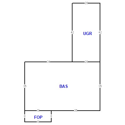 Building layout (traversing data) of this property