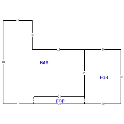 Building layout (traversing data) of this property