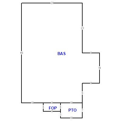 Building layout (traversing data) of this property