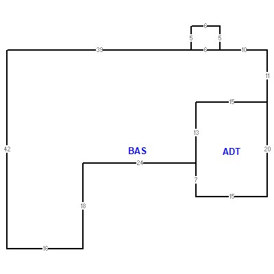 Building layout (traversing data) of this property
