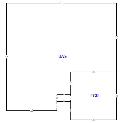 Building layout (traversing data) of this property