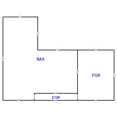 Building layout (traversing data) of this property