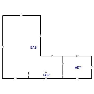 Building layout (traversing data) of this property