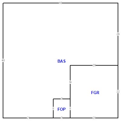Building layout (traversing data) of this property