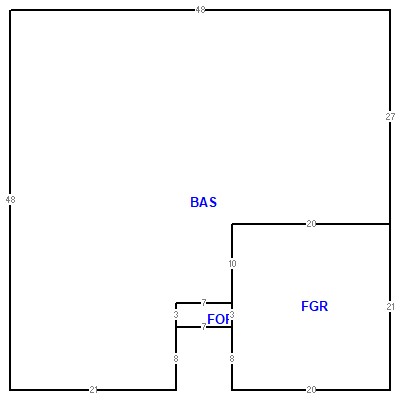 Building layout (traversing data) of this property
