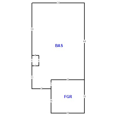 Building layout (traversing data) of this property