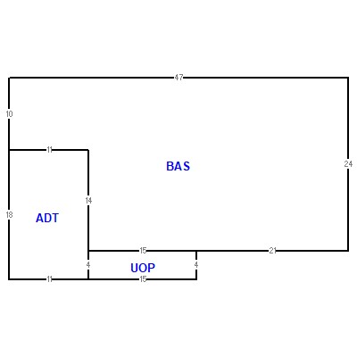Building layout (traversing data) of this property