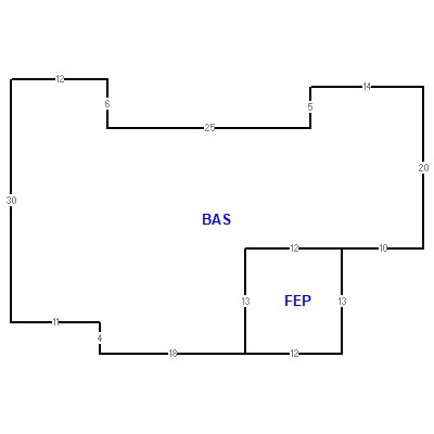 Building layout (traversing data) of this property