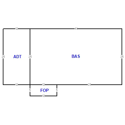 Building layout (traversing data) of this property