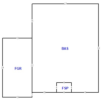 Building layout (traversing data) of this property