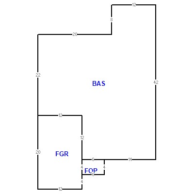 Building layout (traversing data) of this property