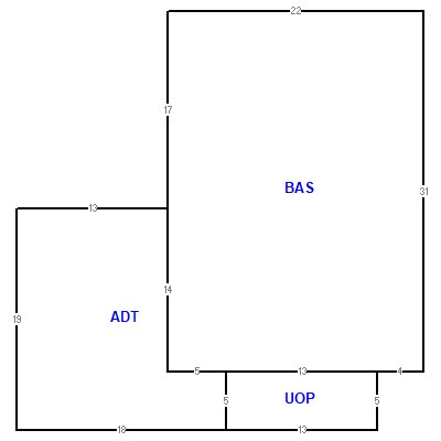 Building layout (traversing data) of this property