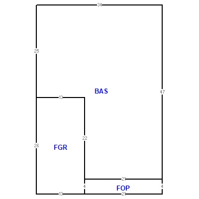Building layout (traversing data) of this property