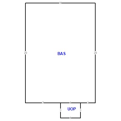 Building layout (traversing data) of this property