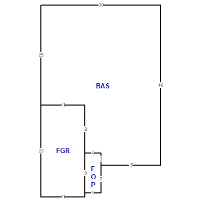 Building layout (traversing data) of this property