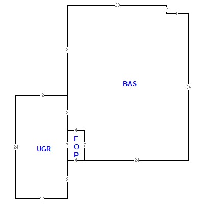 Building layout (traversing data) of this property