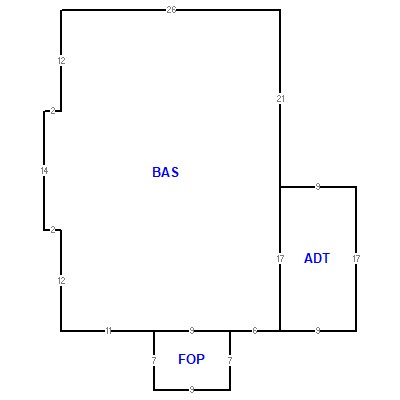 Building layout (traversing data) of this property