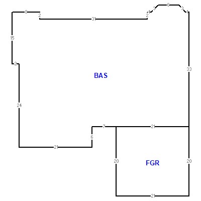 Building layout (traversing data) of this property