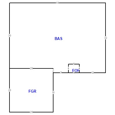 Building layout (traversing data) of this property