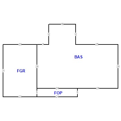 Building layout (traversing data) of this property