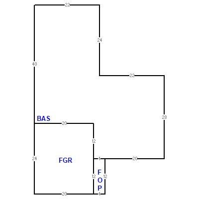 Building layout (traversing data) of this property