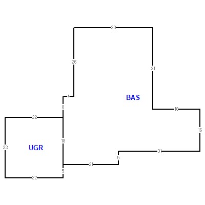 Building layout (traversing data) of this property