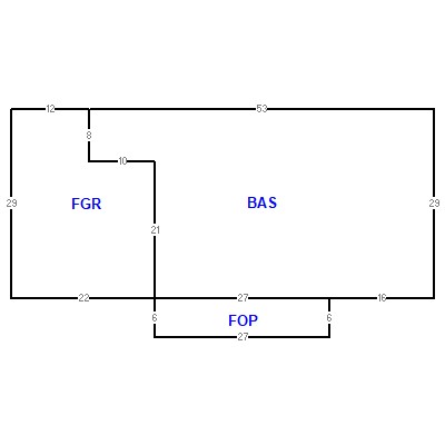 Building layout (traversing data) of this property