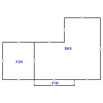 Building layout (traversing data) of this property