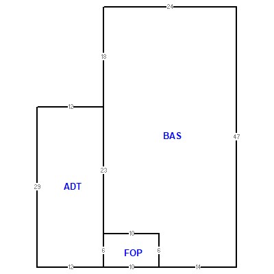 Building layout (traversing data) of this property