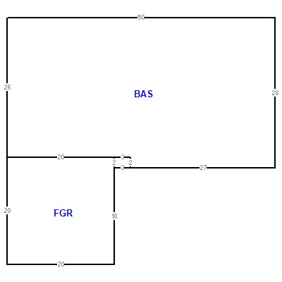 Building layout (traversing data) of this property