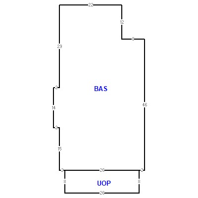 Building layout (traversing data) of this property