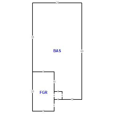 Building layout (traversing data) of this property