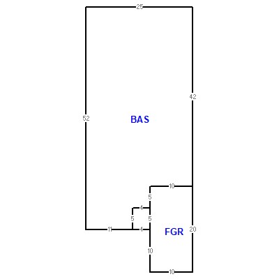 Building layout (traversing data) of this property