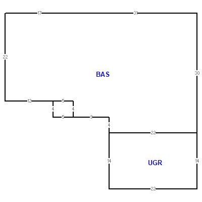 Building layout (traversing data) of this property