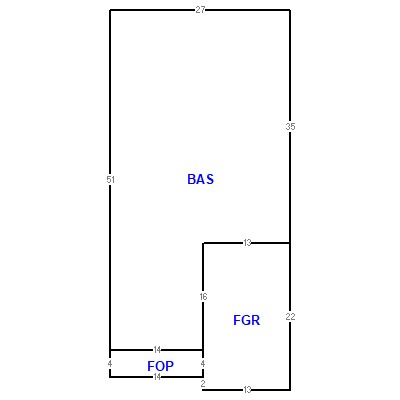 Building layout (traversing data) of this property