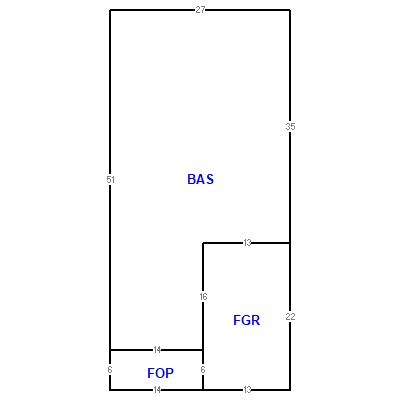 Building layout (traversing data) of this property