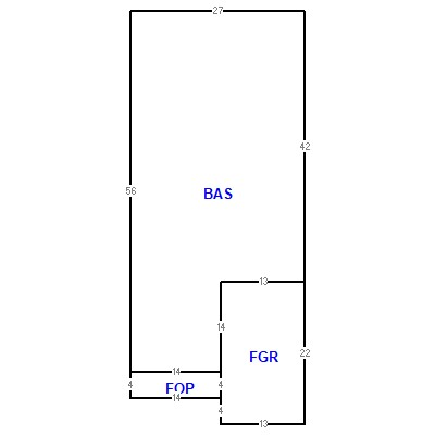 Building layout (traversing data) of this property