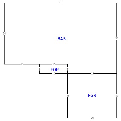 Building layout (traversing data) of this property