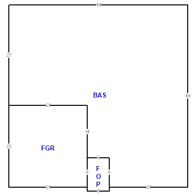 Building layout (traversing data) of this property
