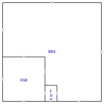 Building layout (traversing data) of this property