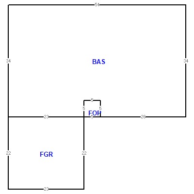 Building layout (traversing data) of this property