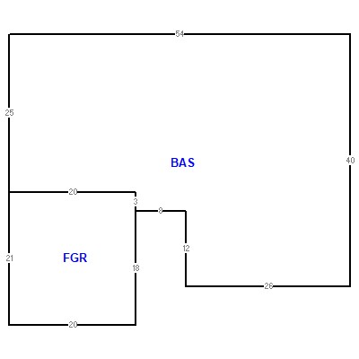 Building layout (traversing data) of this property