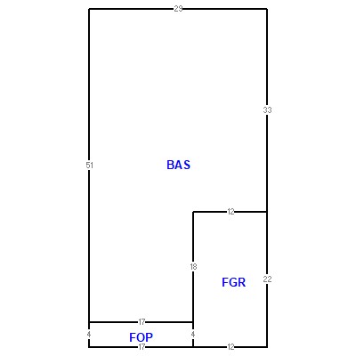 Building layout (traversing data) of this property